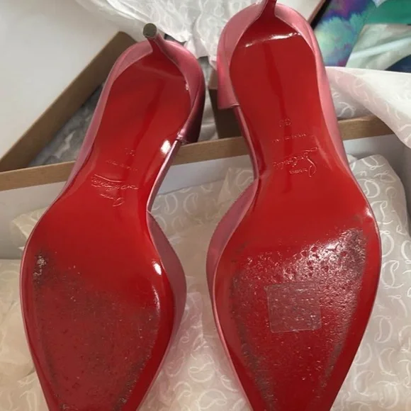 Christian Louboutin Metallic Pink Pointed-Toe Stiletto - Picture 5 of 5